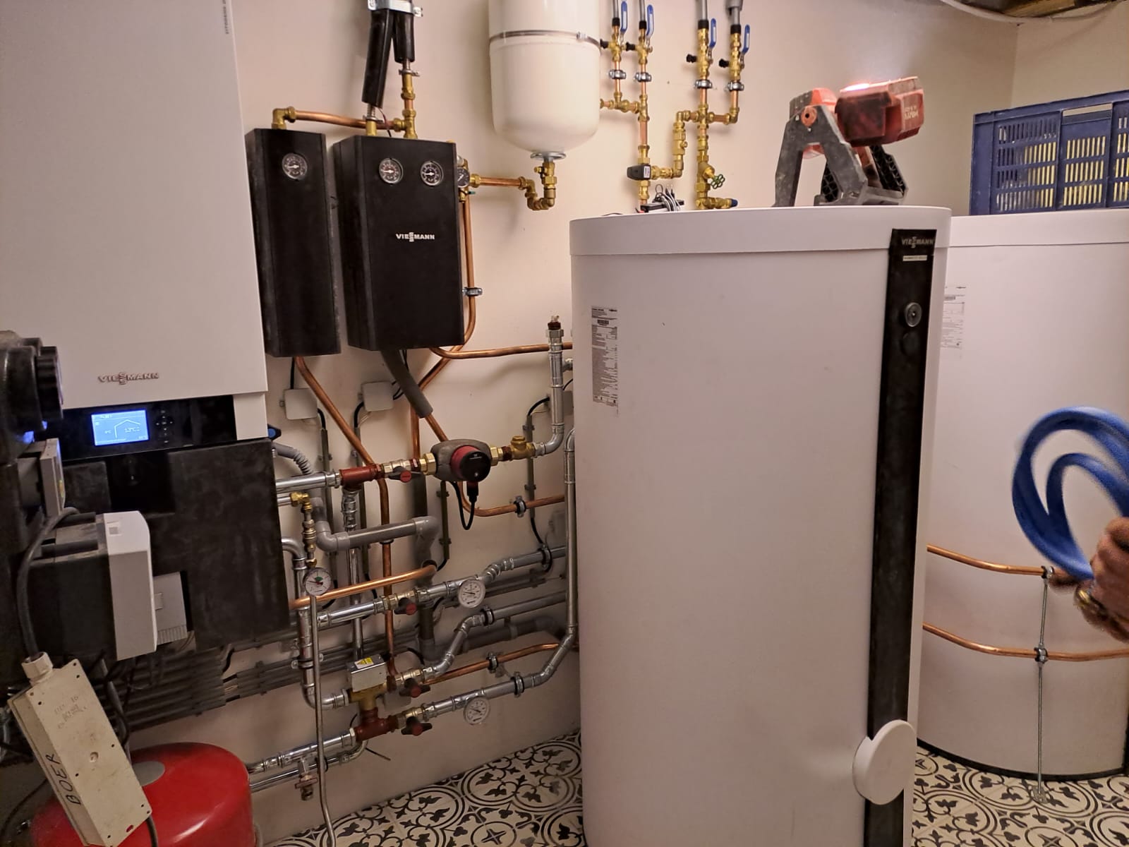 Viessmann boilervaten met koperen aansluitingen